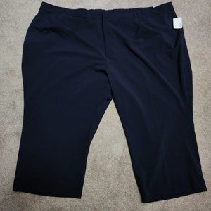 NWT Catherines RightFit Curvy sz 34WP blue capris